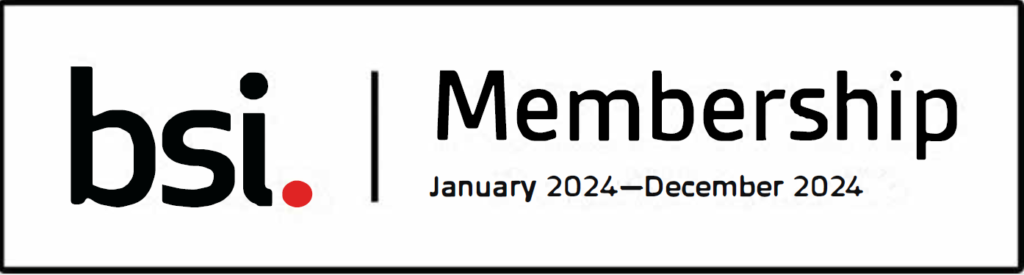 BSI membership logo for January 2024 to December 2024